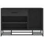 vidaXL Schuhbank Schwarz 80x40x53,5 cm Holzwerkstoff und Metall vidaXL Schuhbank Schwarz 80x40x53,5 cm Holzwerkstoff und Metall