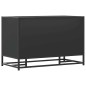 vidaXL Schuhbank Schwarz 80x40x53,5 cm Holzwerkstoff und Metall vidaXL Schuhbank Schwarz 80x40x53,5 cm Holzwerkstoff und Metall