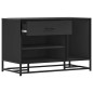 vidaXL Schuhbank Schwarz 80x40x53,5 cm Holzwerkstoff und Metall vidaXL Schuhbank Schwarz 80x40x53,5 cm Holzwerkstoff und Metall