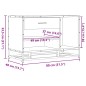 vidaXL Schuhbank Schwarz 80x40x53,5 cm Holzwerkstoff und Metall vidaXL Schuhbank Schwarz 80x40x53,5 cm Holzwerkstoff und Metall