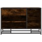 vidaXL Schuhbank Räuchereiche 80x40x53,5 cm Holzwerkstoff und Metall vidaXL Schuhbank Räuchereiche 80x40x53,5 cm Holzwerkstoff und Metall
