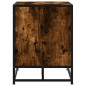 vidaXL Schuhbank Räuchereiche 80x40x53,5 cm Holzwerkstoff und Metall vidaXL Schuhbank Räuchereiche 80x40x53,5 cm Holzwerkstoff und Metall