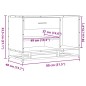 vidaXL Schuhbank Räuchereiche 80x40x53,5 cm Holzwerkstoff und Metall vidaXL Schuhbank Räuchereiche 80x40x53,5 cm Holzwerkstoff und Metall