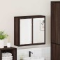 vidaXL Bad-Spiegelschrank Braun Eichen-Optik 65x20x60 cm Holzwerkstoff vidaXL Bad-Spiegelschrank Braun Eichen-Optik 65x20x60 cm Holzwerkstoff