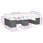 vidaXL 11-tlg. Garten-Sofagarnitur mit Kissen Beige Poly Rattan vidaXL 11-tlg. Garten-Sofagarnitur mit Kissen Beige Poly Rattan