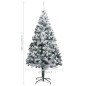 Künstlicher Weihnachtsbaum mit LEDs & Kugeln Grün 180 cm PVC Künstlicher Weihnachtsbaum mit LEDs & Kugeln Grün 180 cm PVC