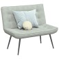 vidaXL Sitzbank Hellgrau 110x74x84 cm Samt vidaXL Sitzbank Hellgrau 110x74x84 cm Samt