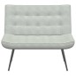 vidaXL Sitzbank Hellgrau 110x74x84 cm Samt vidaXL Sitzbank Hellgrau 110x74x84 cm Samt