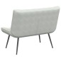 vidaXL Sitzbank Hellgrau 110x74x84 cm Samt vidaXL Sitzbank Hellgrau 110x74x84 cm Samt