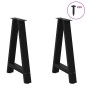 vidaXL Couchtischbeine A-Form 2 Stk. Schwarz 50x(72-73) cm Stahl vidaXL Couchtischbeine A-Form 2 Stk. Schwarz 50x(72-73) cm Stahl