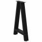 vidaXL Couchtischbeine A-Form 2 Stk. Schwarz 50x(72-73) cm Stahl vidaXL Couchtischbeine A-Form 2 Stk. Schwarz 50x(72-73) cm Stahl