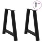 vidaXL Couchtischbeine A-Form 2 Stk. Schwarz 70x(72-73) cm Stahl vidaXL Couchtischbeine A-Form 2 Stk. Schwarz 70x(72-73) cm Stahl