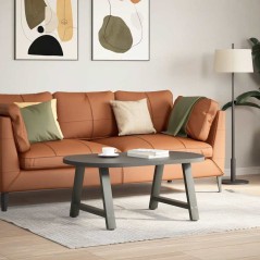vidaXL Couchtischbeine A-Form 2 Stk. Anthrazit 60x(42-43) cm Stahl