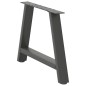 vidaXL Couchtischbeine A-Form 2 Stk. Anthrazit 60x(42-43) cm Stahl vidaXL Couchtischbeine A-Form 2 Stk. Anthrazit 60x(42-43) cm Stahl