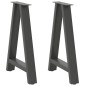 vidaXL Couchtischbeine A-Form 2 Stk. Anthrazit 50x(72-73) cm Stahl vidaXL Couchtischbeine A-Form 2 Stk. Anthrazit 50x(72-73) cm Stahl
