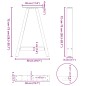 vidaXL Couchtischbeine A-Form 2 Stk. Anthrazit 50x(72-73) cm Stahl vidaXL Couchtischbeine A-Form 2 Stk. Anthrazit 50x(72-73) cm Stahl