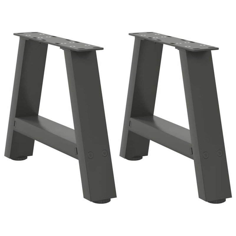 vidaXL Couchtischbeine A-Form 2 Stk. Anthrazit 30x(30-31) cm Stahl vidaXL Couchtischbeine A-Form 2 Stk. Anthrazit 30x(30-31) cm Stahl