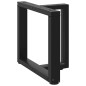 vidaXL Couchtischbeine T-Form 2 Stk. Schwarz 50x25x(42-43) cm Stahl vidaXL Couchtischbeine T-Form 2 Stk. Schwarz 50x25x(42-43) cm Stahl