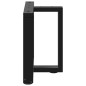 vidaXL Couchtischbeine T-Form 2 Stk. Schwarz 50x25x(42-43) cm Stahl vidaXL Couchtischbeine T-Form 2 Stk. Schwarz 50x25x(42-43) cm Stahl