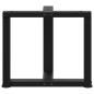 vidaXL Couchtischbeine T-Form 2 Stk. Schwarz 50x25x(42-43) cm Stahl vidaXL Couchtischbeine T-Form 2 Stk. Schwarz 50x25x(42-43) cm Stahl