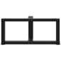 vidaXL Couchtischbeine T-Form 2 Stk. Schwarz 70x25x(30-31) cm Stahl vidaXL Couchtischbeine T-Form 2 Stk. Schwarz 70x25x(30-31) cm Stahl