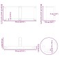 vidaXL Couchtischbeine T-Form 2 Stk. Schwarz 70x25x(30-31) cm Stahl vidaXL Couchtischbeine T-Form 2 Stk. Schwarz 70x25x(30-31) cm Stahl