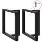 vidaXL Esstischbeine T-Form 2 Stk. Schwarz 70x35x(72-73) cm Stahl vidaXL Esstischbeine T-Form 2 Stk. Schwarz 70x35x(72-73) cm Stahl