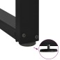 vidaXL Esstischbeine T-Form 2 Stk. Schwarz 70x35x(72-73) cm Stahl vidaXL Esstischbeine T-Form 2 Stk. Schwarz 70x35x(72-73) cm Stahl