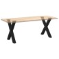 vidaXL Esstischbeine X-Form 2 Stk. Schwarz 70x(72-73) cm Stahl vidaXL Esstischbeine X-Form 2 Stk. Schwarz 70x(72-73) cm Stahl