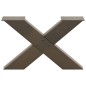 vidaXL Couchtischbeine X-Form 2 Stk. Naturstahl 60x(30-31) cm Stahl vidaXL Couchtischbeine X-Form 2 Stk. Naturstahl 60x(30-31) cm Stahl