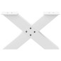 vidaXL Couchtischbeine X-Form 2 Stk. Weiß 60x(30-31) cm Stahl vidaXL Couchtischbeine X-Form 2 Stk. Weiß 60x(30-31) cm Stahl