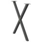 vidaXL Esstischbeine X-Form 2 Stk. Anthrazit 80x(72-73) cm Stahl vidaXL Esstischbeine X-Form 2 Stk. Anthrazit 80x(72-73) cm Stahl