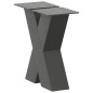 vidaXL Couchtischbeine X-Form 2 Stk. Anthrazit 40x(30-31) cm Stahl vidaXL Couchtischbeine X-Form 2 Stk. Anthrazit 40x(30-31) cm Stahl