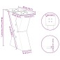 vidaXL Couchtischbeine X-Form 2 Stk. Anthrazit 40x(30-31) cm Stahl vidaXL Couchtischbeine X-Form 2 Stk. Anthrazit 40x(30-31) cm Stahl