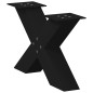 vidaXL Couchtischbeine X-Form 2 Stk. Schwarz 50x(30-31) cm Stahl vidaXL Couchtischbeine X-Form 2 Stk. Schwarz 50x(30-31) cm Stahl