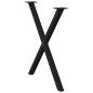 vidaXL Esstischbeine X-Form 2 Stk. Schwarz 80x(72-73) cm Stahl vidaXL Esstischbeine X-Form 2 Stk. Schwarz 80x(72-73) cm Stahl