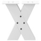 vidaXL Couchtischbeine X-Form 2 Stk. Weiß 30x(30-31) cm Stahl vidaXL Couchtischbeine X-Form 2 Stk. Weiß 30x(30-31) cm Stahl