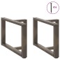 vidaXL Couchtischbeine T-Form 2 Stk. Naturstahl 60x25x(42-43) cm Stahl vidaXL Couchtischbeine T-Form 2 Stk. Naturstahl 60x25x(42-43) cm Stahl