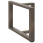 vidaXL Couchtischbeine T-Form 2 Stk. Naturstahl 60x25x(42-43) cm Stahl vidaXL Couchtischbeine T-Form 2 Stk. Naturstahl 60x25x(42-43) cm Stahl