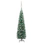 Künstlicher Weihnachtsbaum Schlank mit LEDs & Kugeln Grün 210cm Künstlicher Weihnachtsbaum Schlank mit LEDs & Kugeln Grün 210cm