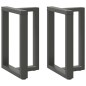 vidaXL Esstischbeine T-Form 2 Stk. Anthrazit 60x35x(72-73) cm Stahl vidaXL Esstischbeine T-Form 2 Stk. Anthrazit 60x35x(72-73) cm Stahl