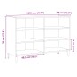 vidaXL Sideboard Artisan-Eiche 103,5x35x70 cm Holzwerkstoff vidaXL Sideboard Artisan-Eiche 103,5x35x70 cm Holzwerkstoff