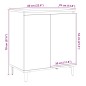 vidaXL Sideboard Artisan-Eiche 60x35x70 cm Holzwerkstoff vidaXL Sideboard Artisan-Eiche 60x35x70 cm Holzwerkstoff