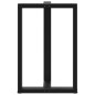 vidaXL Bartischbeine T-Form 2 Stk. Schwarz 60x35x(90-91) cm Stahl vidaXL Bartischbeine T-Form 2 Stk. Schwarz 60x35x(90-91) cm Stahl
