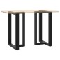 vidaXL Bartischbeine T-Form 2 Stk. Schwarz 60x35x(90-91) cm Stahl vidaXL Bartischbeine T-Form 2 Stk. Schwarz 60x35x(90-91) cm Stahl