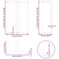 vidaXL Bartischbeine T-Form 2 Stk. Schwarz 60x35x(90-91) cm Stahl vidaXL Bartischbeine T-Form 2 Stk. Schwarz 60x35x(90-91) cm Stahl