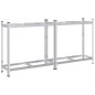 vidaXL Reifenregale mit 2 Böden 2 Stk. Silbern 110x40x109 cm Stahl vidaXL Reifenregale mit 2 Böden 2 Stk. Silbern 110x40x109 cm Stahl