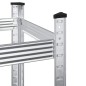 vidaXL Reifenregale mit 2 Böden 2 Stk. Silbern 110x40x109 cm Stahl vidaXL Reifenregale mit 2 Böden 2 Stk. Silbern 110x40x109 cm Stahl