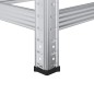 vidaXL Reifenregale mit 2 Böden 2 Stk. Silbern 110x40x109 cm Stahl vidaXL Reifenregale mit 2 Böden 2 Stk. Silbern 110x40x109 cm Stahl