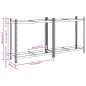 vidaXL Reifenregale mit 2 Böden 2 Stk. Silbern 110x40x109 cm Stahl vidaXL Reifenregale mit 2 Böden 2 Stk. Silbern 110x40x109 cm Stahl